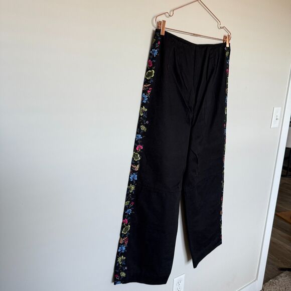 Kate Hill Womens Pants Size 14W Cottage Spring Feminine Teacher Modest Floral - Picture 4 of 7
